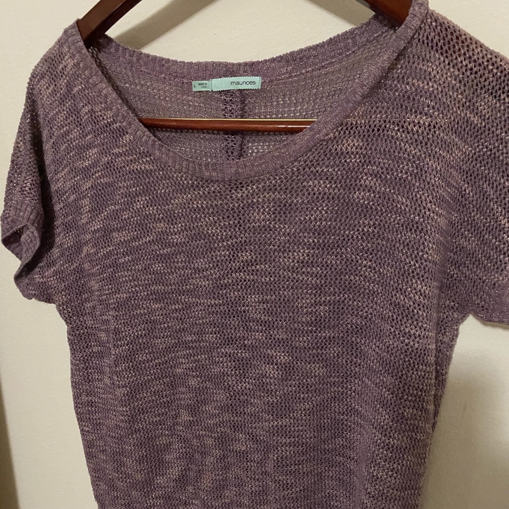 Loose crochet shirt